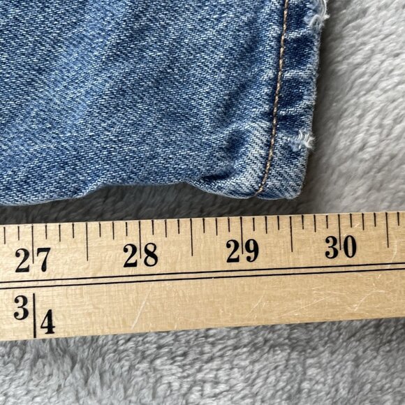 American Eagle Jeans Womens 8 Curvy Super High Rise Baggy Straight Denim - Picture 6 of 9